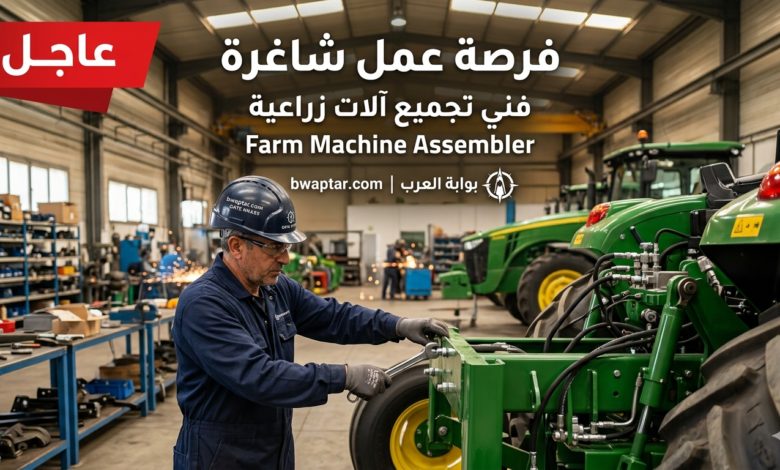 فني تجميع آلات زراعية