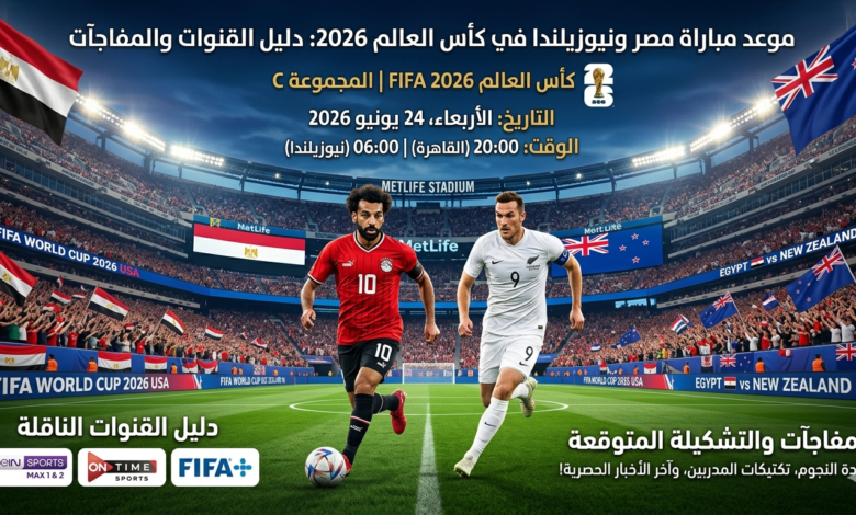 مباراة مصر ونيوزيلندا