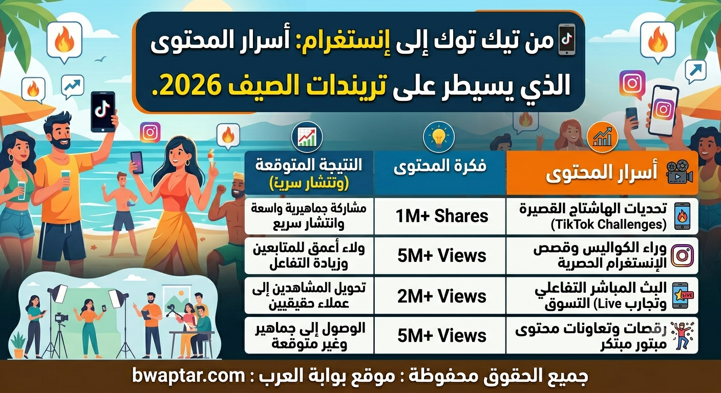 من تيك توك إلى إنستغرام
