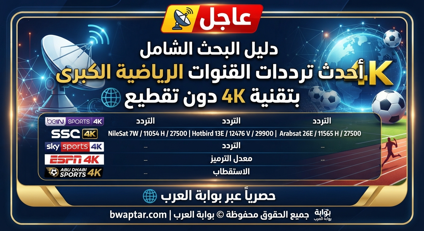 ترددات القنوات الرياضية
