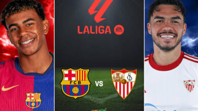 مباراة برشلونة وإشبيلية الآن