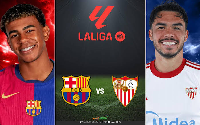 مباراة برشلونة وإشبيلية الآن