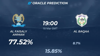 مباراة الفيصلي والبقعة في الدوري الأردني