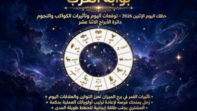 حظك اليوم الإثنين