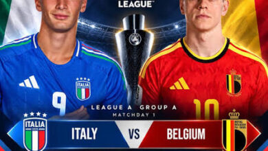 إيطاليا ضد بلجيكا اليوم 25-9-2026