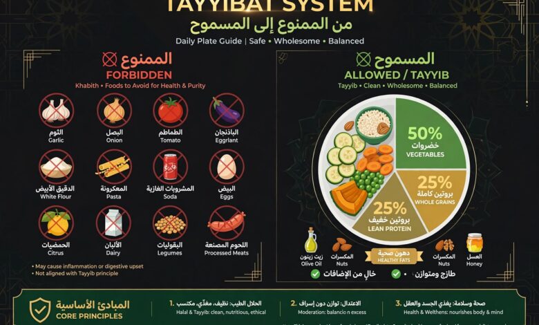 الممنوع حسب نظام الطيبات الأصلي