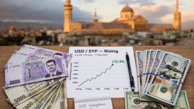 سعر الدولار في سوريا اليوم