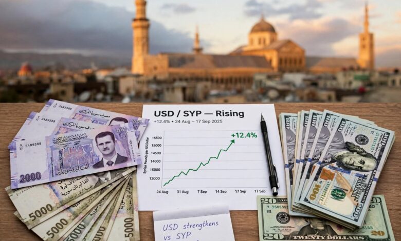سعر الدولار في سوريا اليوم
