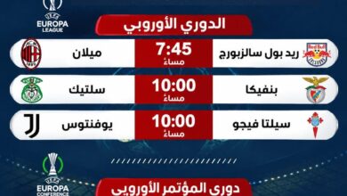 مباريات اليوم الخميس